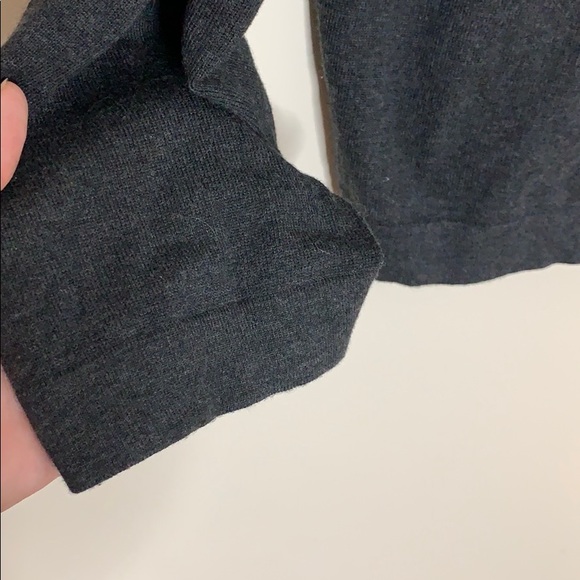 J Ferrar Dark Grey V-Neck Sweater - Picture 3 of 6